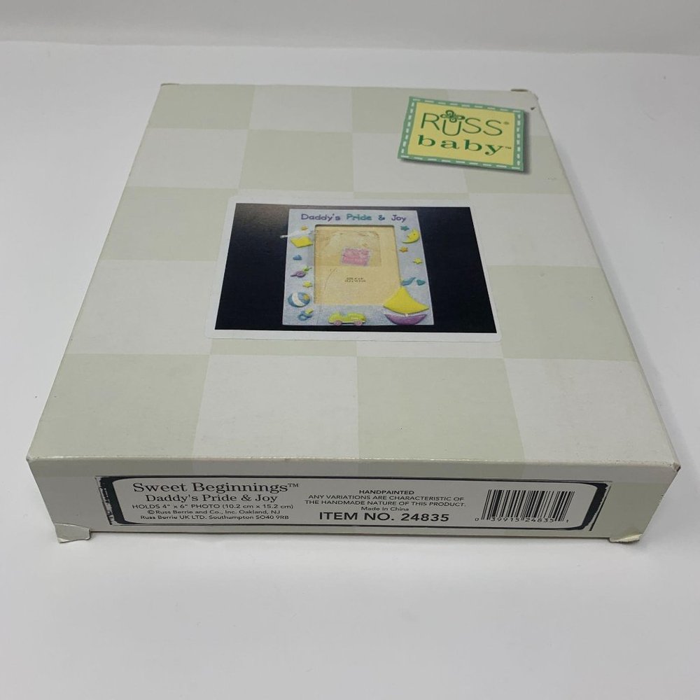 Russ Daddy Baby 4” x 6” Photo Frame NIB